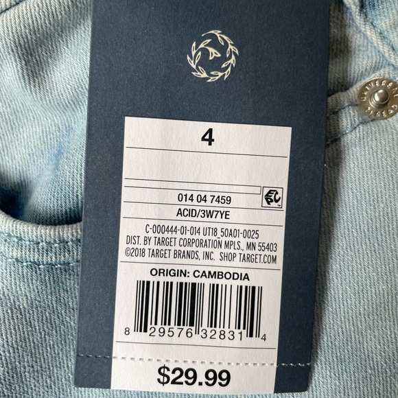 Universal Thread High Rise Skinny Acid Wash Jeans Size 4 New With Tags - Picture 9 of 14